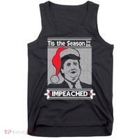 Tis The Season To Be Impeached Ugly Christmas Tank Top thumb 0