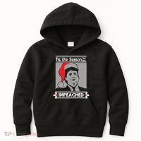 Tis The Season To Be Impeached Ugly Christmas Kids Hoodie thumb 0