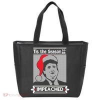 Tis The Season To Be Impeached Ugly Christmas Tote Bag thumb 0