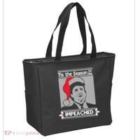 Tis The Season To Be Impeached Ugly Christmas Tote Bag thumb 2