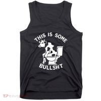 This Is Some Bullshit Sarcastic Bull Funny Tank Top thumb 0