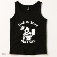 This Is Some Bullshit Sarcastic Bull Funny Tank Top thumb 2