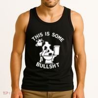 This Is Some Bullshit Sarcastic Bull Funny Tank Top thumb 3