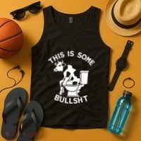 This Is Some Bullshit Sarcastic Bull Funny Tank Top thumb 4