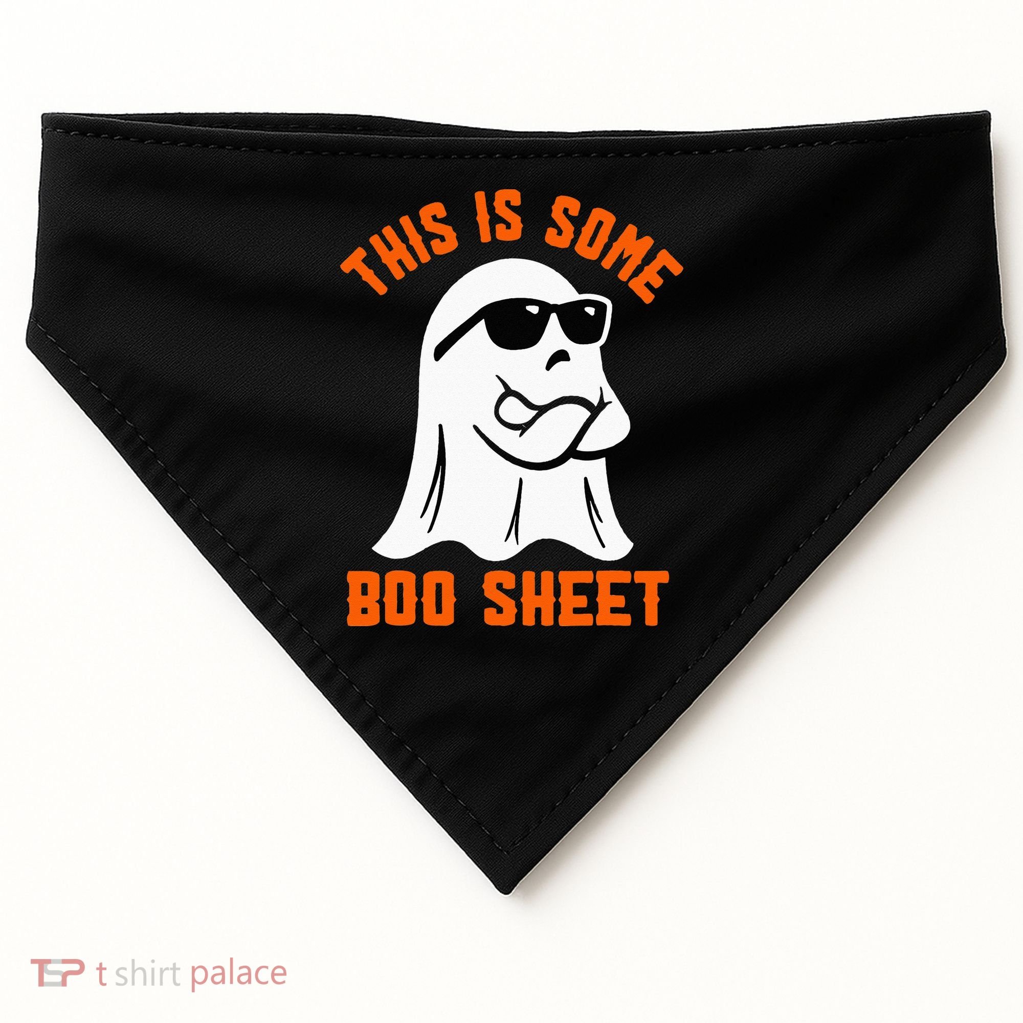 This Is Some Boo Sheet Cool Ghost Funny Halloween Costume USA-Made Doggie Bandana