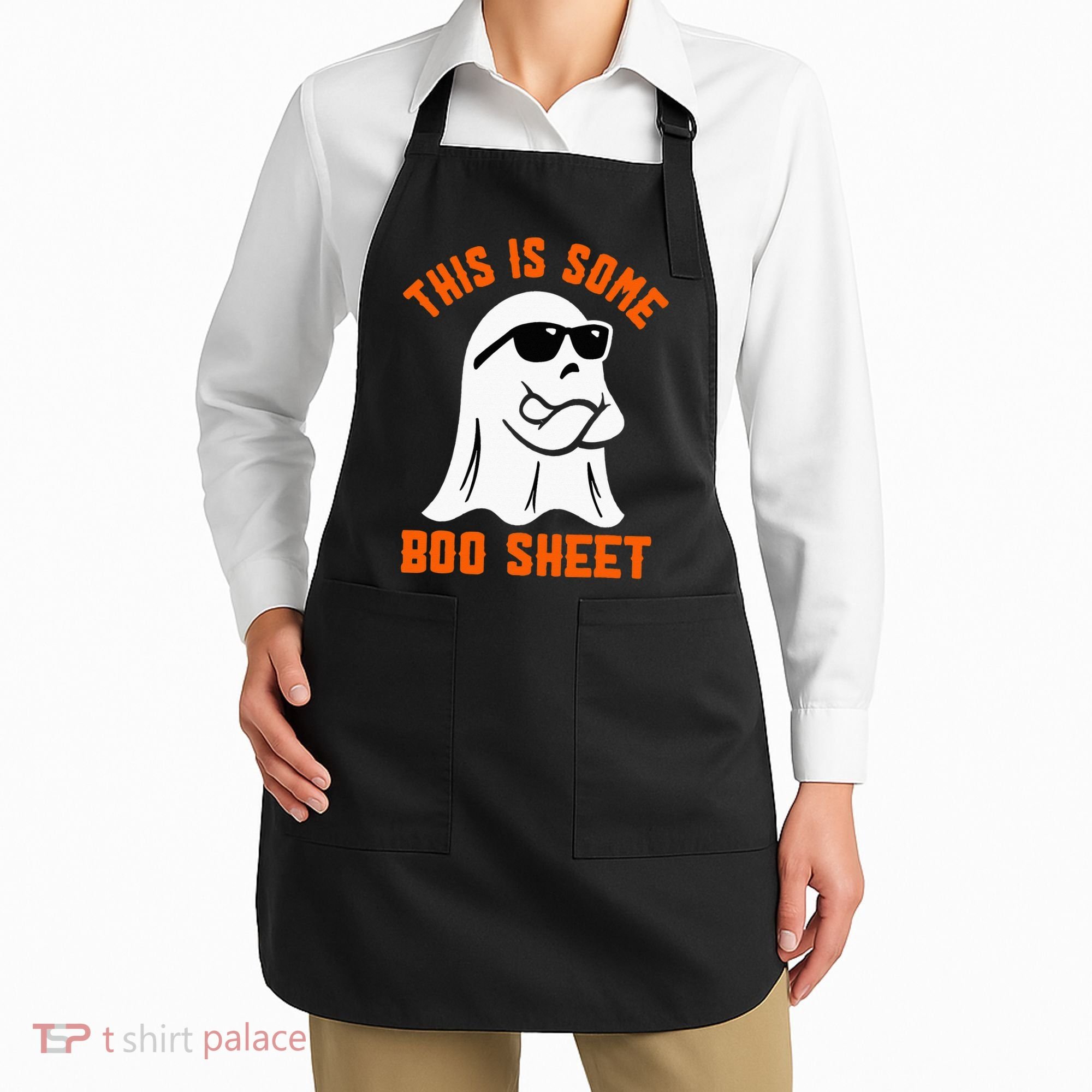 This Is Some Boo Sheet Cool Ghost Funny Halloween Costume Apron