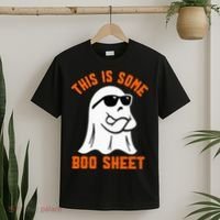 This Is Some Boo Sheet Cool Ghost Funny Halloween Costume T-Shirt thumb 2
