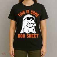 This Is Some Boo Sheet Cool Ghost Funny Halloween Costume T-Shirt thumb 4