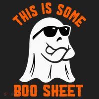 This Is Some Boo Sheet Cool Ghost Funny Halloween Costume Beanie thumb 2