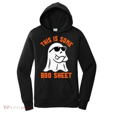 This Is Some Boo Sheet Cool Ghost Funny Halloween Costume Women's Hoodie