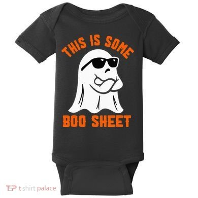 This Is Some Boo Sheet Cool Ghost Funny Halloween Costume Baby Bodysuit