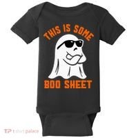 This Is Some Boo Sheet Cool Ghost Funny Halloween Costume Baby Bodysuit thumb 0