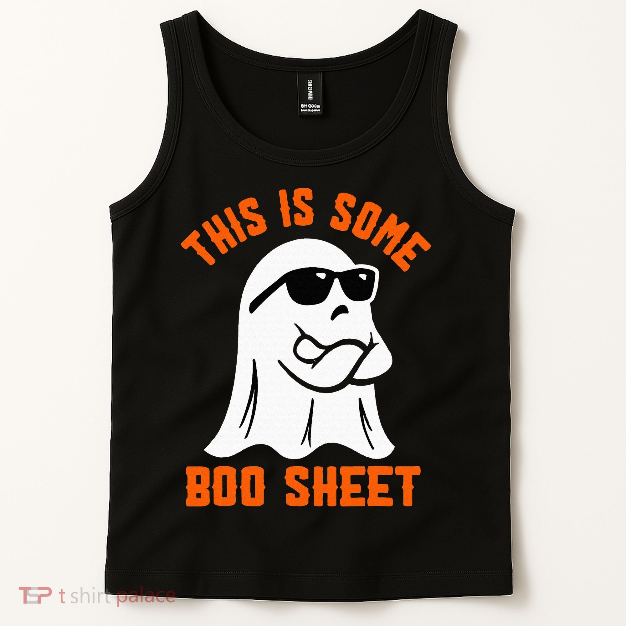 This Is Some Boo Sheet Cool Ghost Funny Halloween Costume Tank Top
