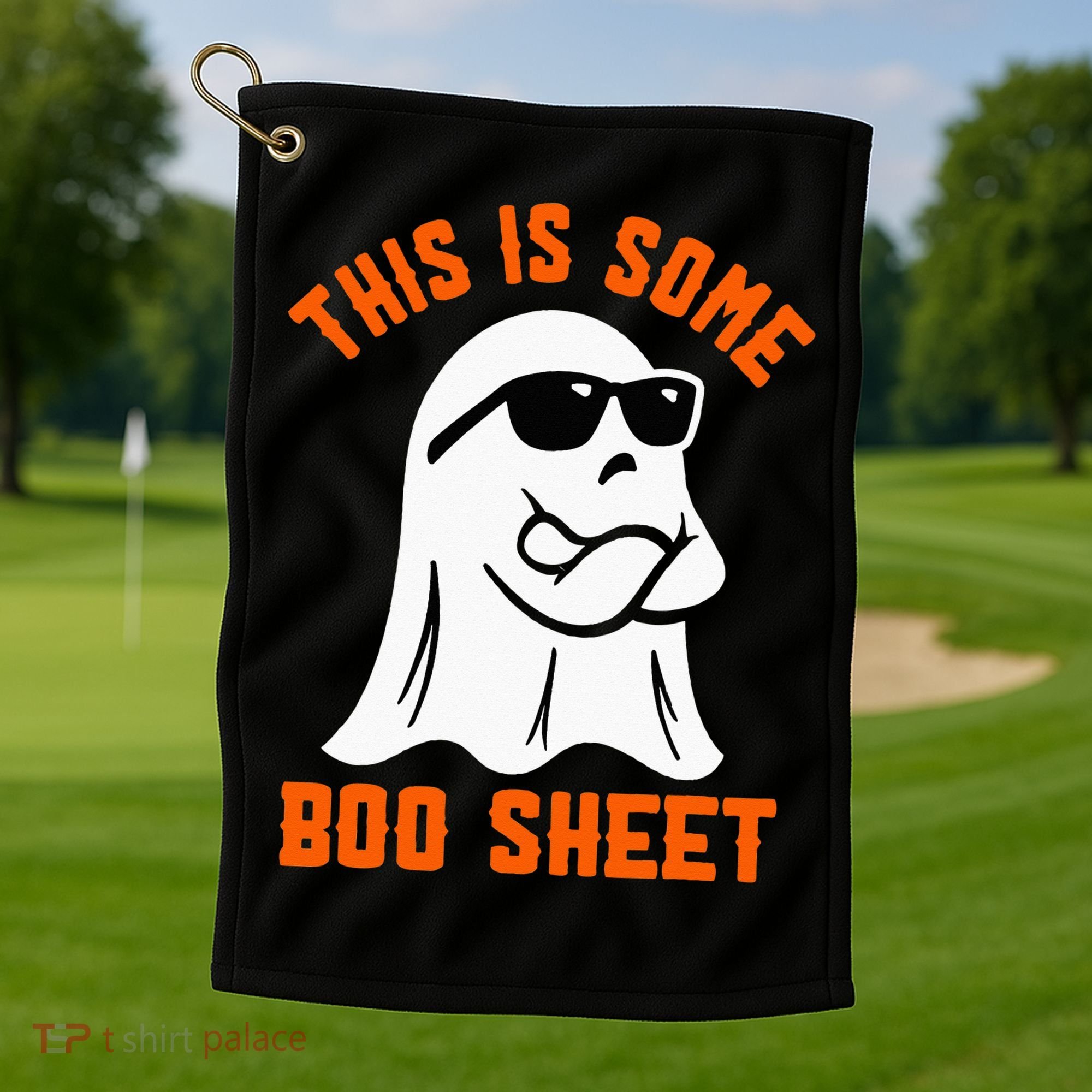 This Is Some Boo Sheet Cool Ghost Funny Halloween Costume Golf Towel