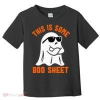 This Is Some Boo Sheet Cool Ghost Funny Halloween Costume Toddler T-Shirt thumb 0