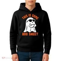 This Is Some Boo Sheet Cool Ghost Funny Halloween Costume Kids Hoodie thumb 4