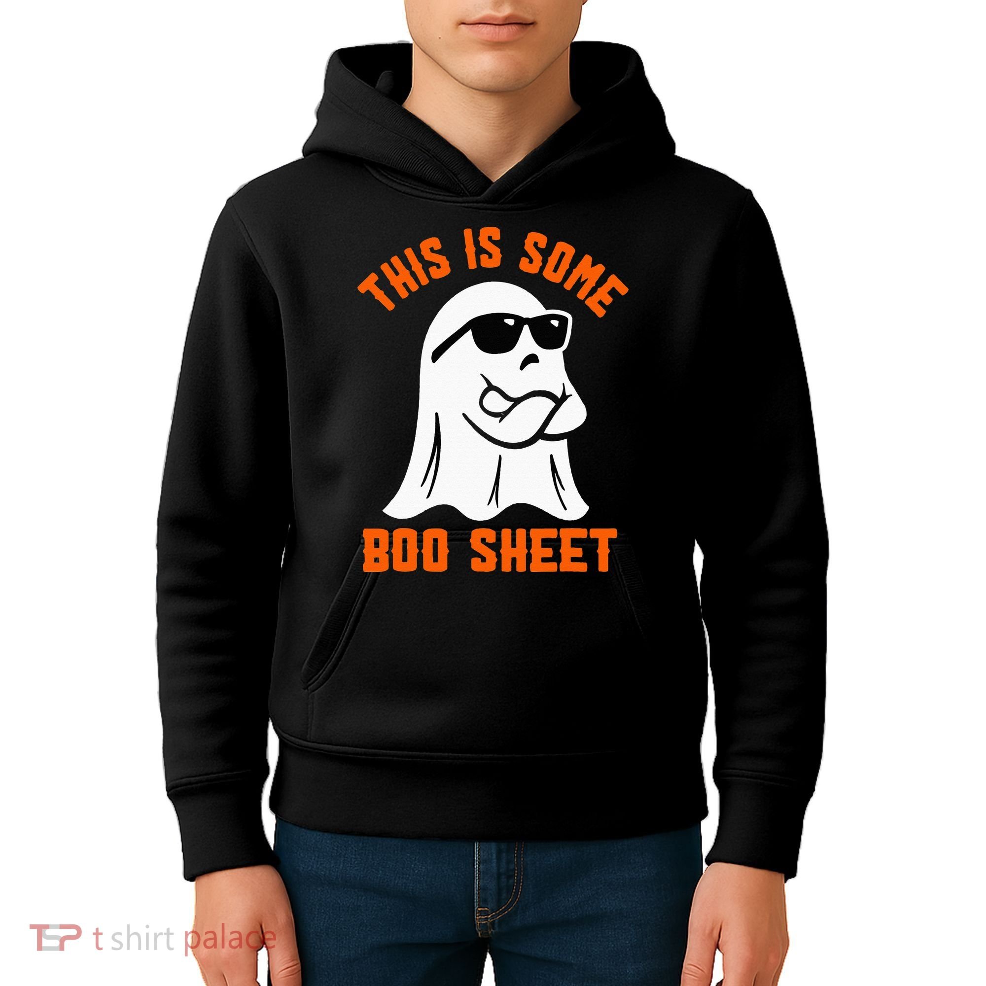 This Is Some Boo Sheet Cool Ghost Funny Halloween Costume Kids Hoodie
