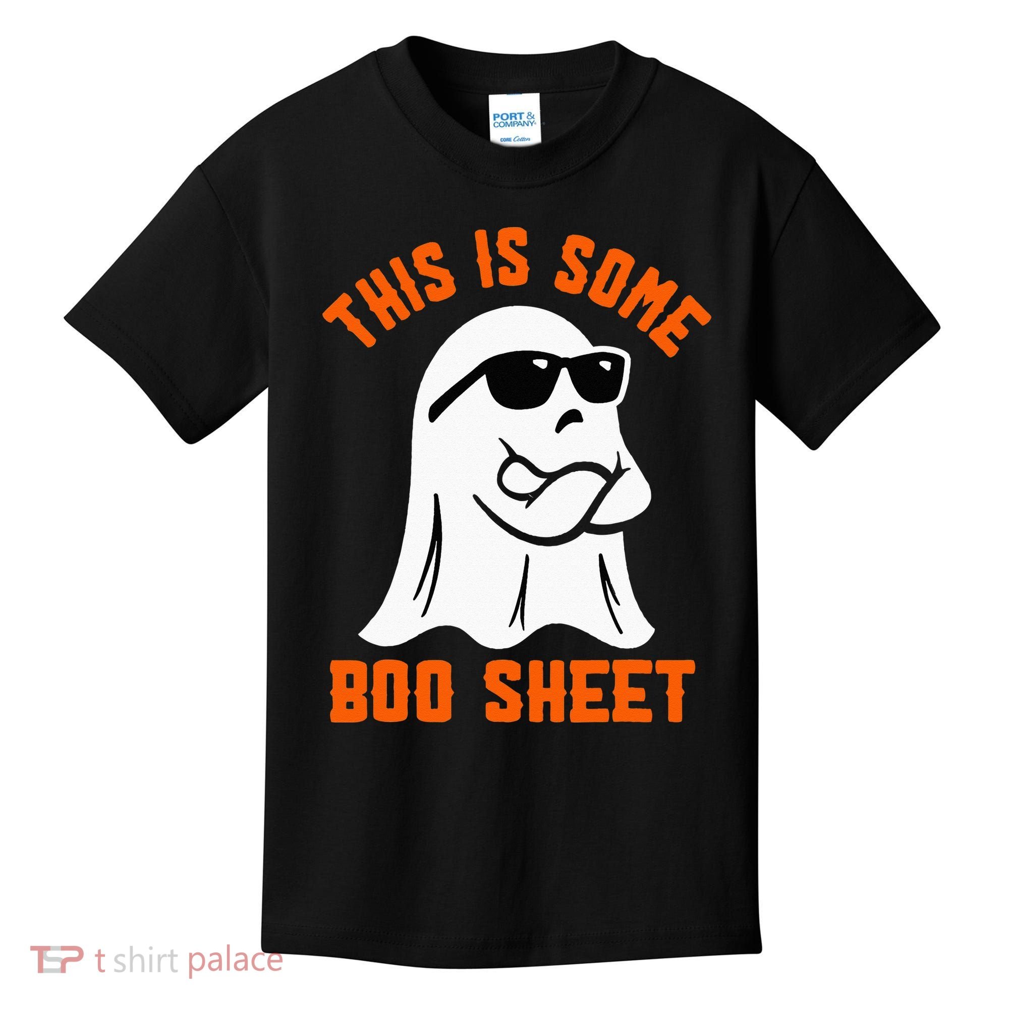 This Is Some Boo Sheet Cool Ghost Funny Halloween Costume Kids T-Shirt