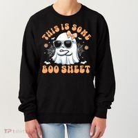 This Is Some Boo Sheet Cute Ghost Halloween Women's Sweatshirt thumb 0