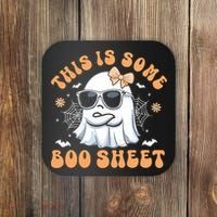 This Is Some Boo Sheet Cute Ghost Halloween Coaster thumb 0