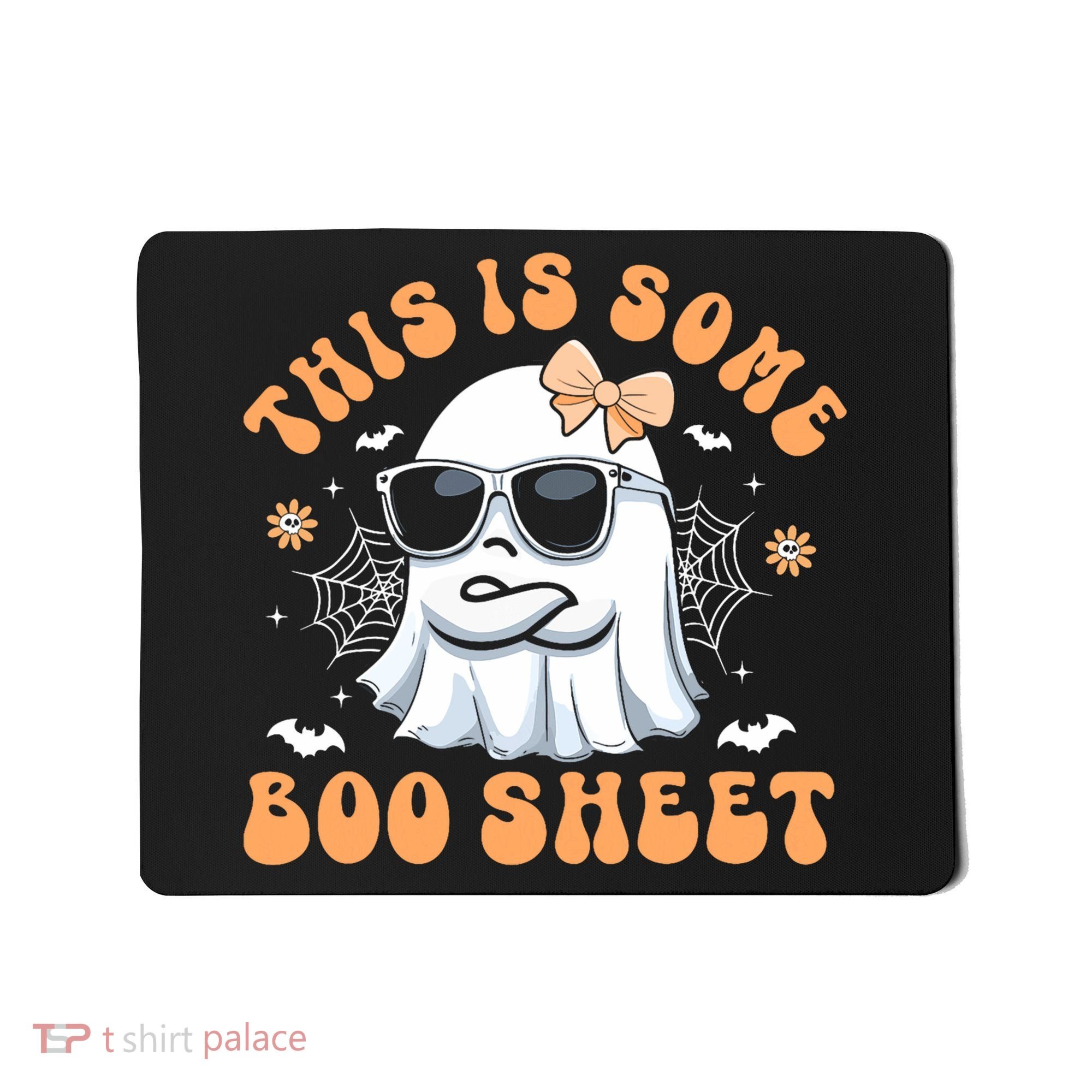 This Is Some Boo Sheet Cute Ghost Halloween Mousepad