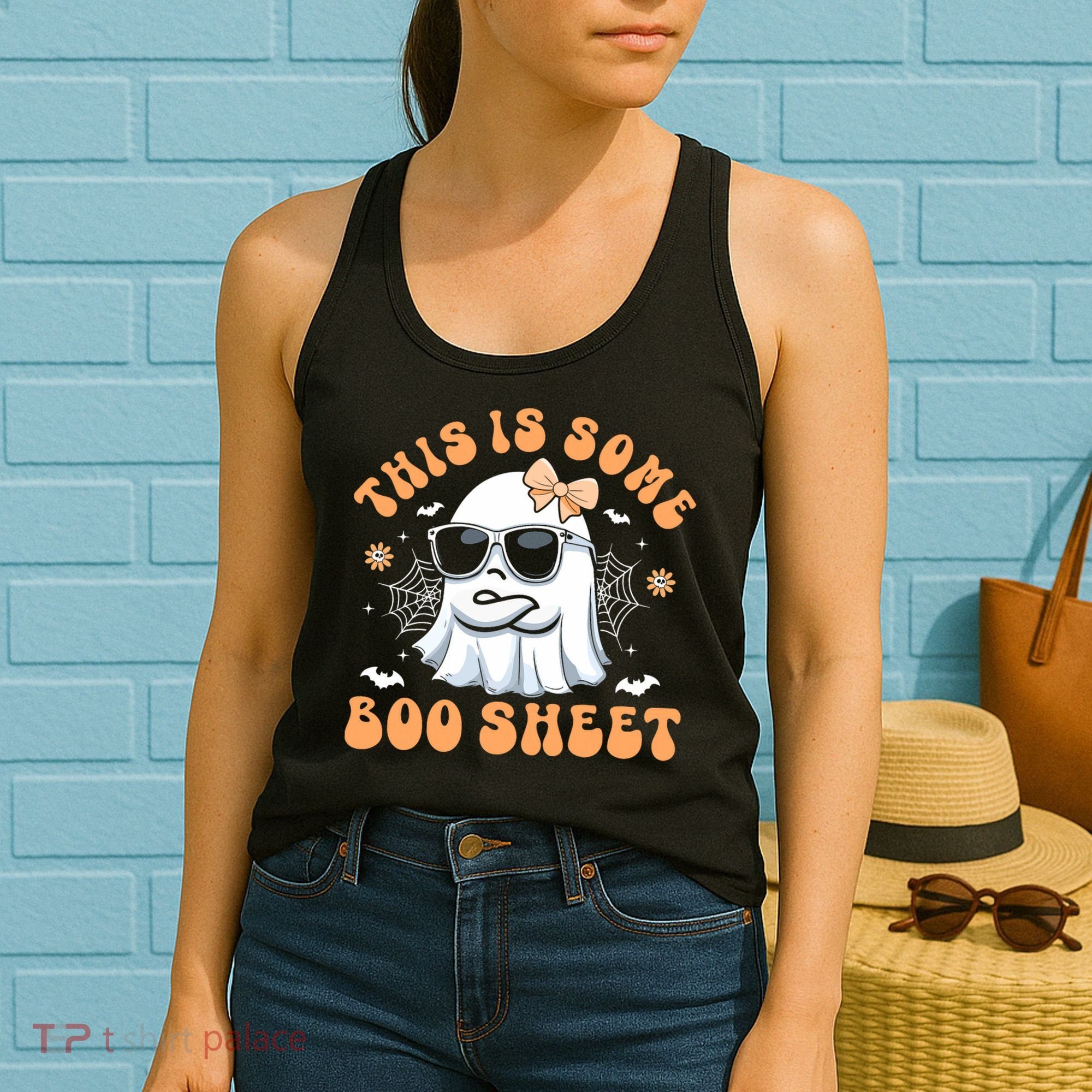 This Is Some Boo Sheet Cute Ghost Halloween Women's Tank Top