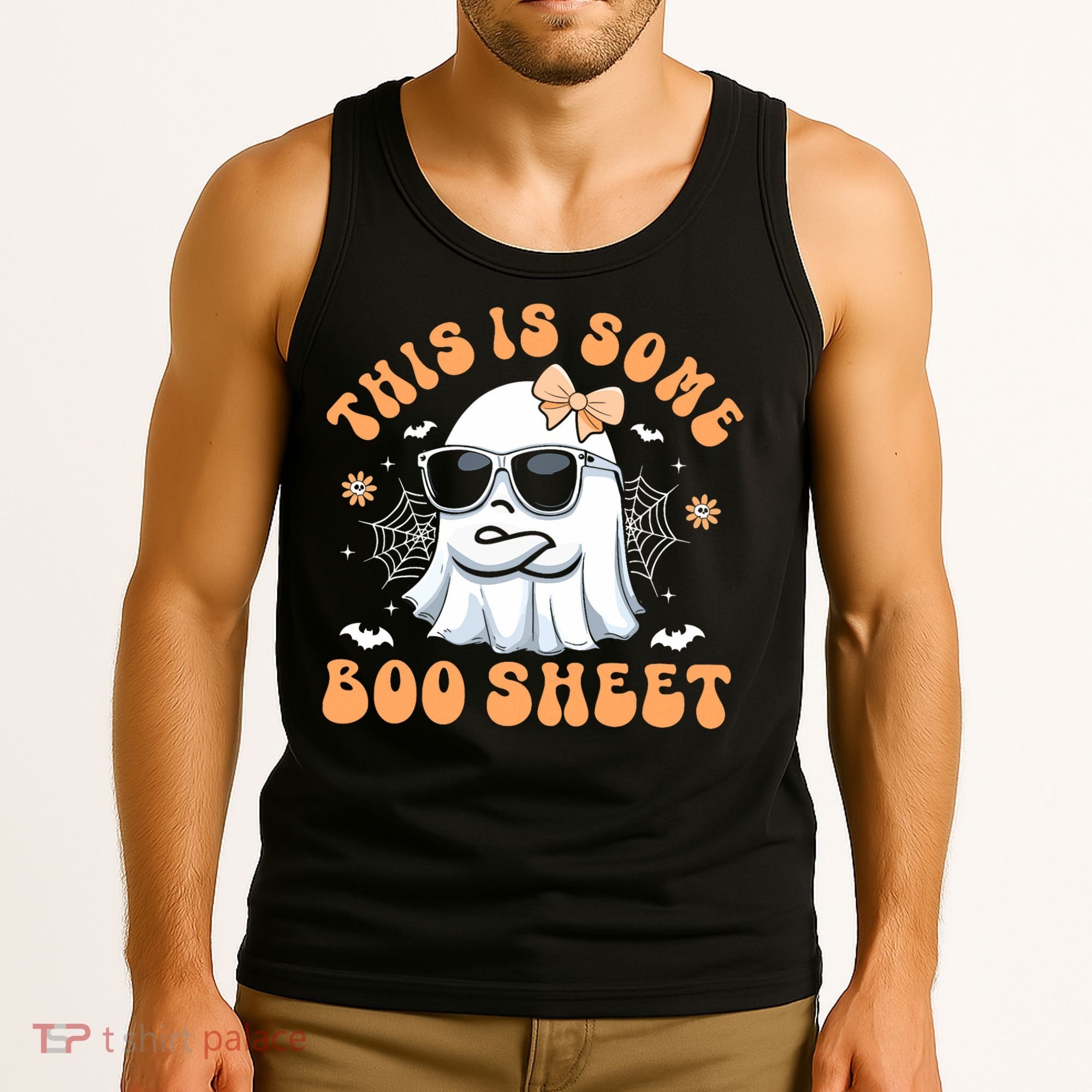 This Is Some Boo Sheet Cute Ghost Halloween Tank Top