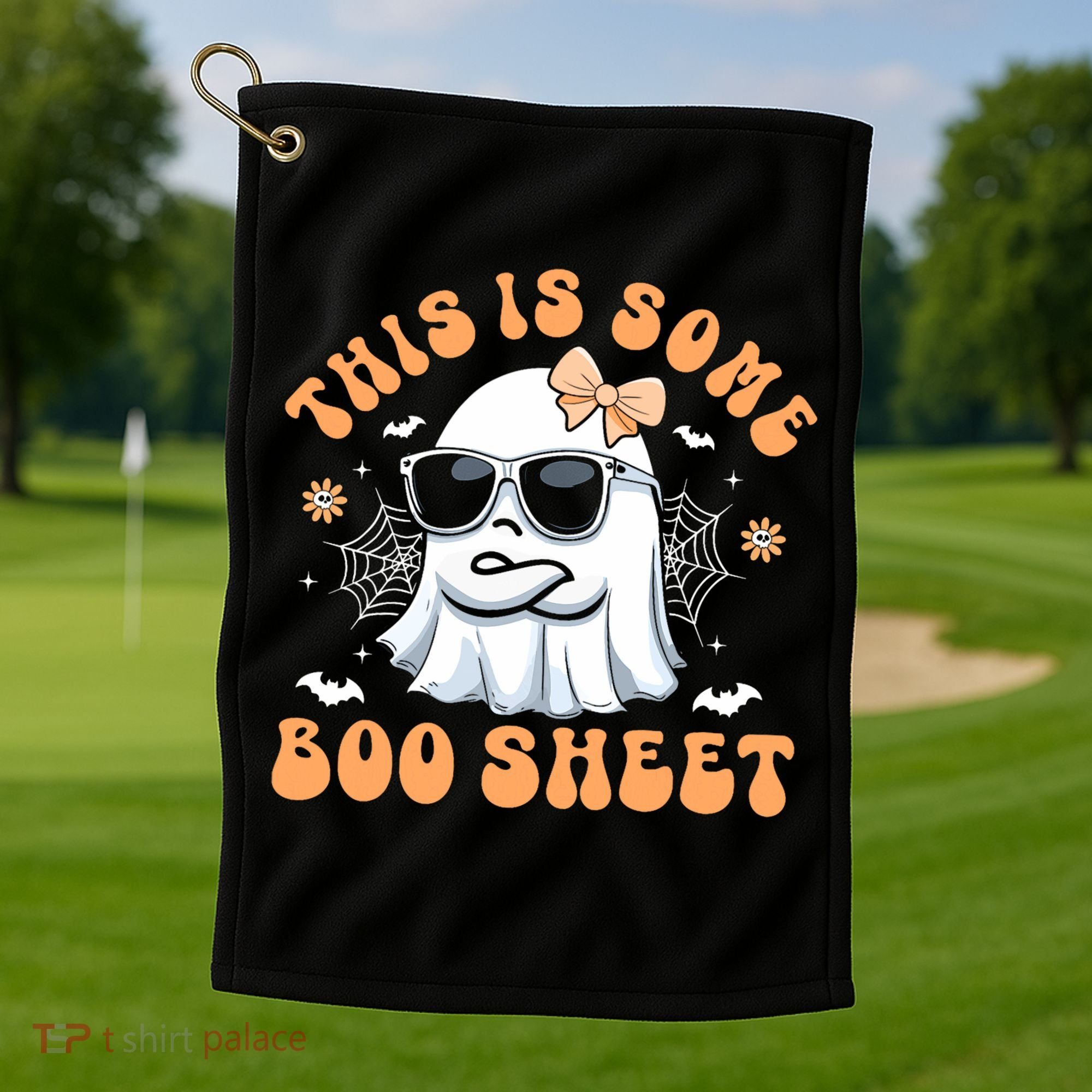 This Is Some Boo Sheet Cute Ghost Halloween Golf Towel