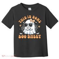 This Is Some Boo Sheet Cute Ghost Halloween Toddler T-Shirt thumb 0