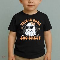 This Is Some Boo Sheet Cute Ghost Halloween Toddler T-Shirt thumb 2