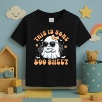 This Is Some Boo Sheet Cute Ghost Halloween Toddler T-Shirt thumb 3
