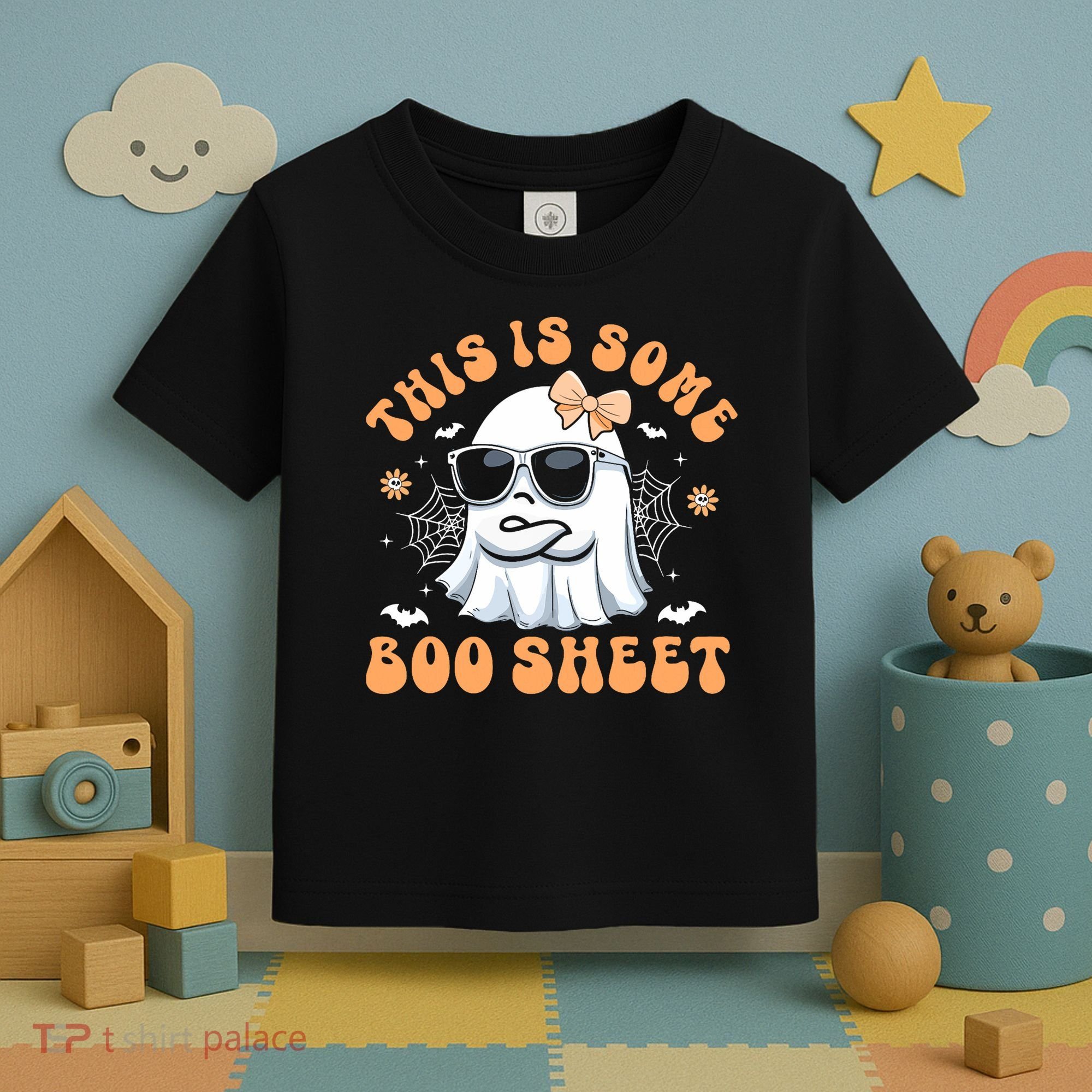 This Is Some Boo Sheet Cute Ghost Halloween Toddler T-Shirt