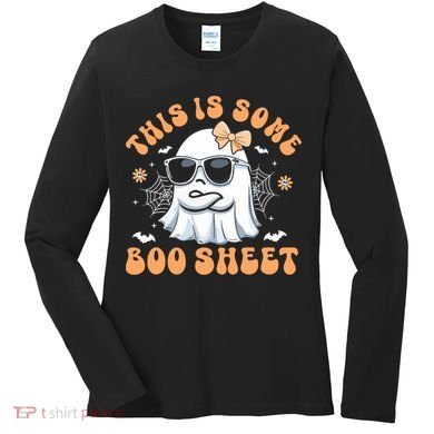 This Is Some Boo Sheet Cute Ghost Halloween Women's Long Sleeve Shirt