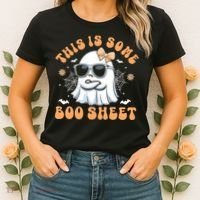 This Is Some Boo Sheet Cute Ghost Halloween Women's T-Shirt thumb 2