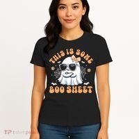 This Is Some Boo Sheet Cute Ghost Halloween Women's T-Shirt thumb 4