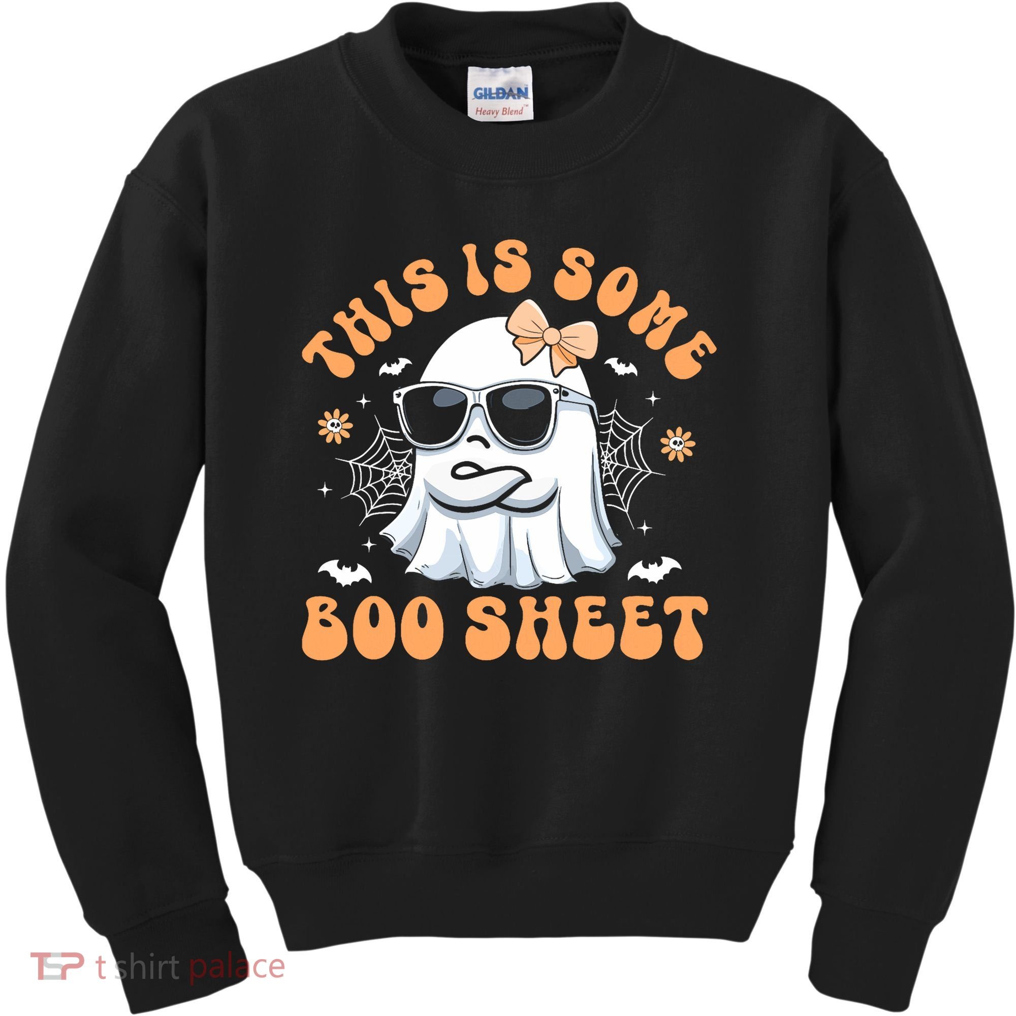 This Is Some Boo Sheet Cute Ghost Halloween Kids Sweatshirt