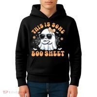 This Is Some Boo Sheet Cute Ghost Halloween Kids Hoodie thumb 4