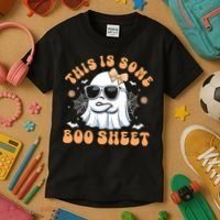 This Is Some Boo Sheet Cute Ghost Halloween Kids T-Shirt thumb 3
