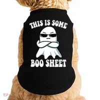 This Is Some Boo Sheet Funny Ghost Doggie Tank thumb 0