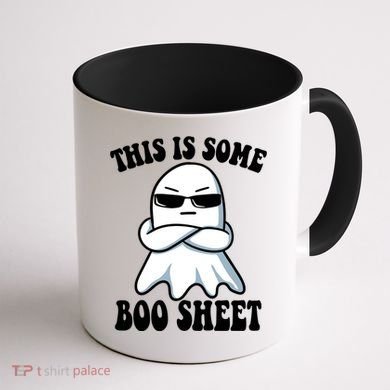 This Is Some Boo Sheet Funny Ghost Coffee Mug back