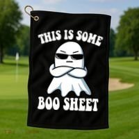 This Is Some Boo Sheet Funny Ghost Golf Towel thumb 1