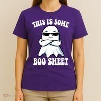 This Is Some Boo Sheet Funny Ghost T-Shirt thumb 4