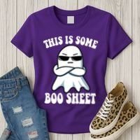 This Is Some Boo Sheet Funny Ghost Women's T-Shirt thumb 3