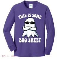 This Is Some Boo Sheet Funny Ghost Kids Long Sleeve Shirt thumb 0