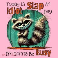 Today Is Slap An Idiot Day IM Gonna Be Busy Coaster thumb 2
