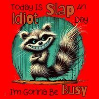 Today Is Slap An Idiot Day IM Gonna Be Busy Santa Hat thumb 1