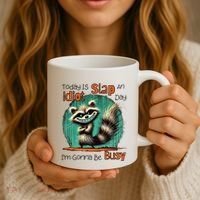 Today Is Slap An Idiot Day IM Gonna Be Busy Coffee Mug thumb 3