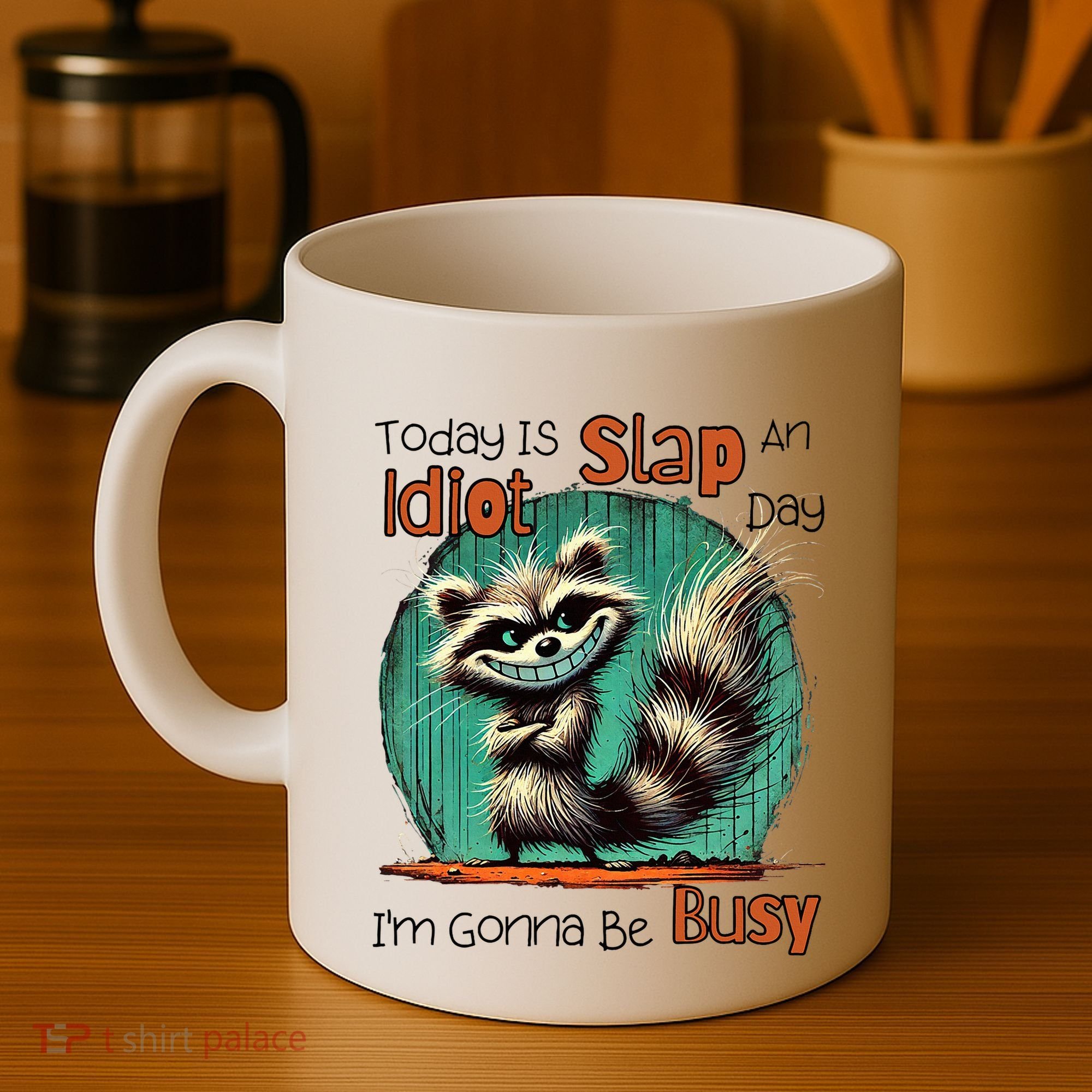 Today Is Slap An Idiot Day IM Gonna Be Busy Coffee Mug