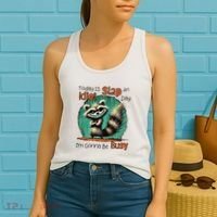 Today Is Slap An Idiot Day IM Gonna Be Busy Women's Tank Top thumb 2
