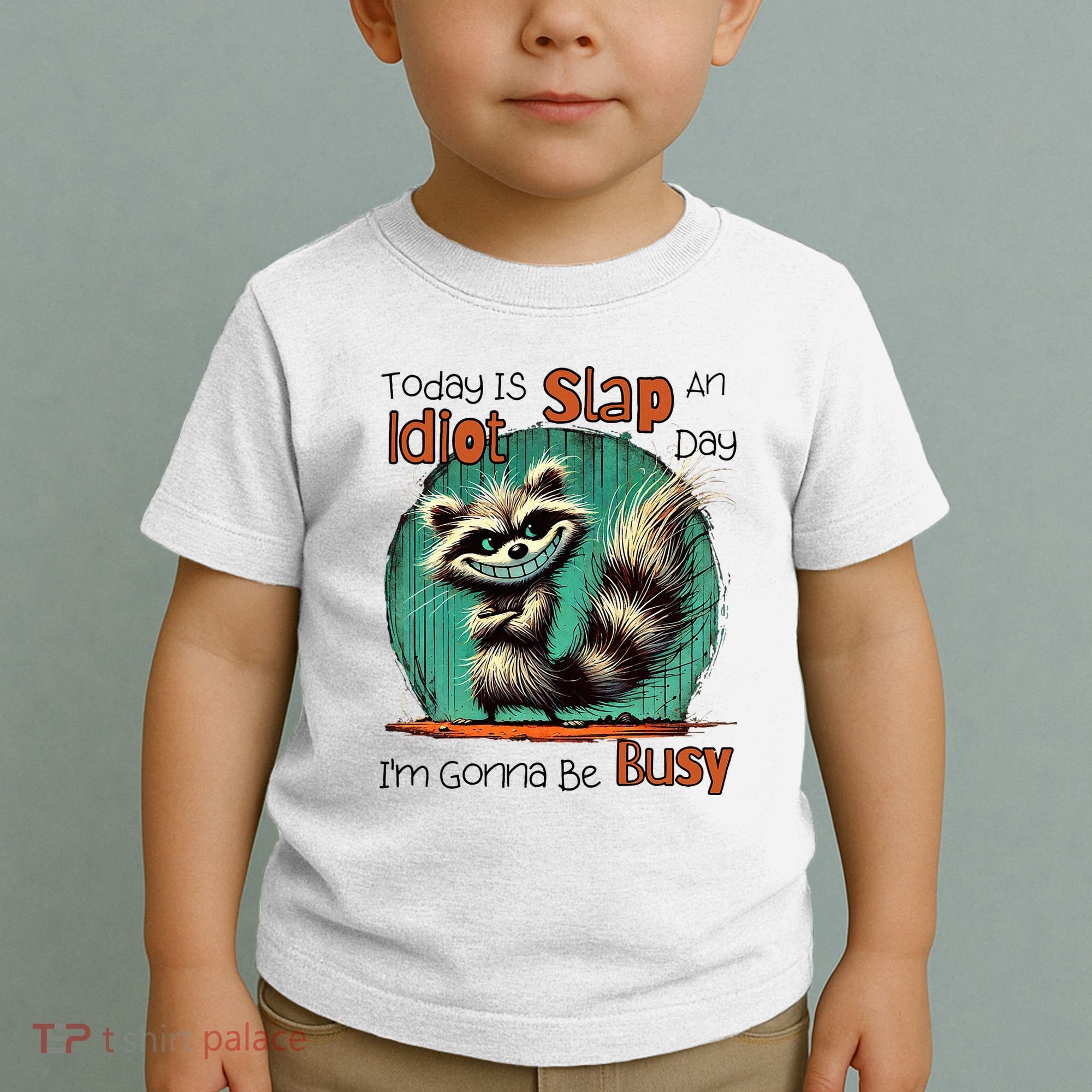 Today Is Slap An Idiot Day IM Gonna Be Busy Toddler T-Shirt